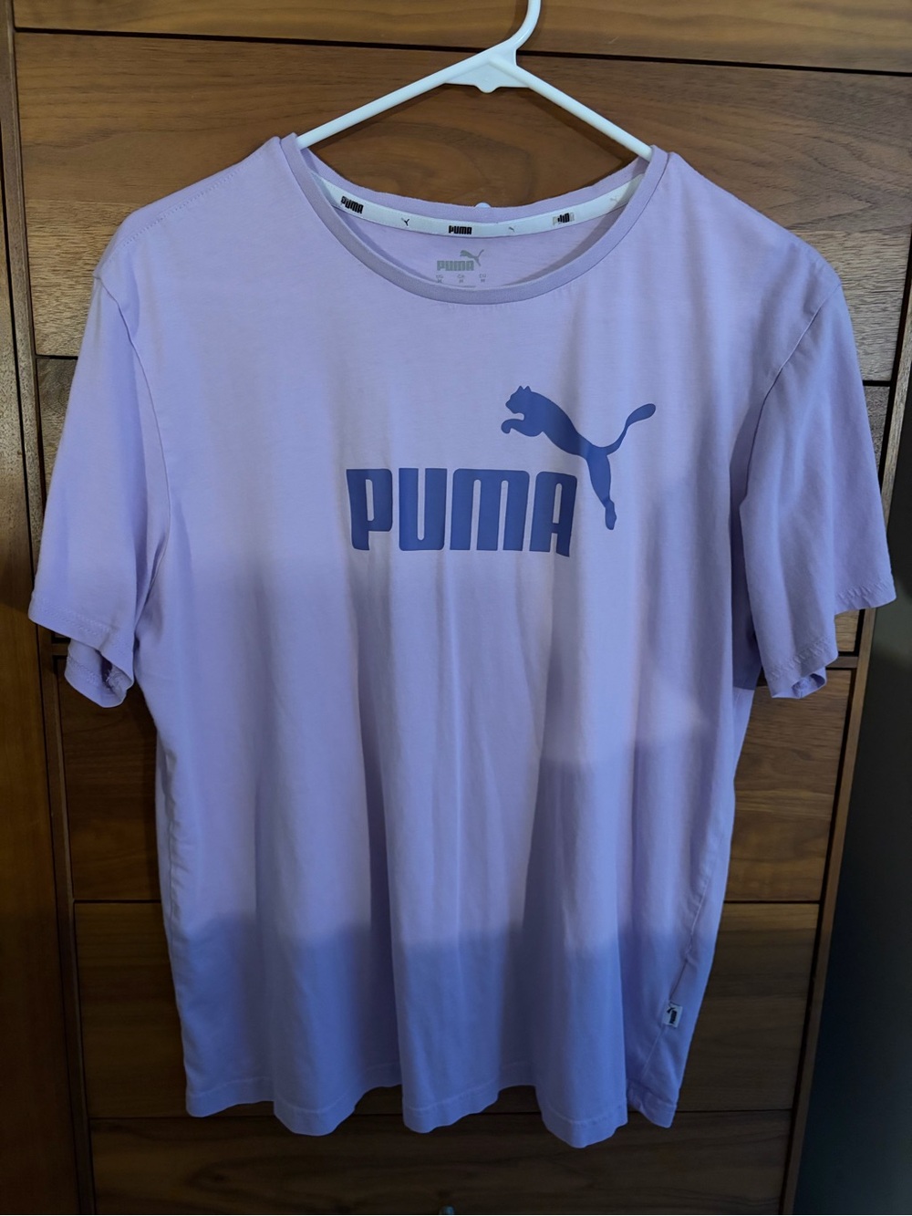 Puma Lavender Short-Sleeve Logo Tee
